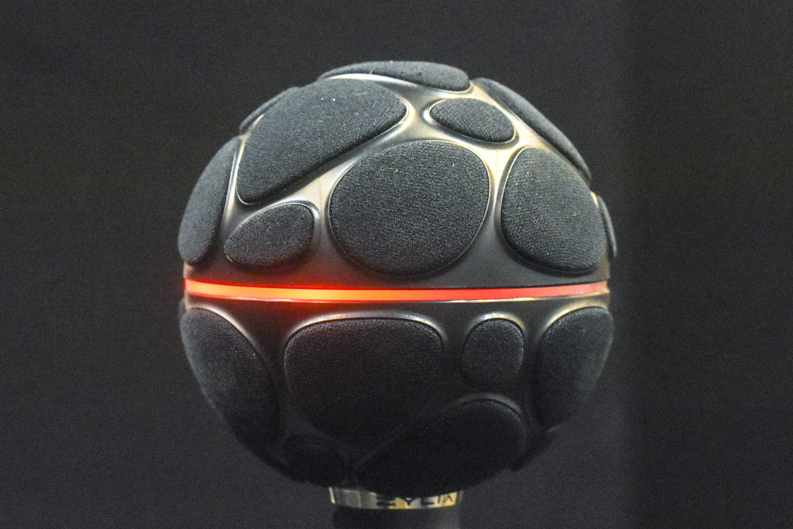 Close-up of the single Zylia ZM-1 microphone array.
